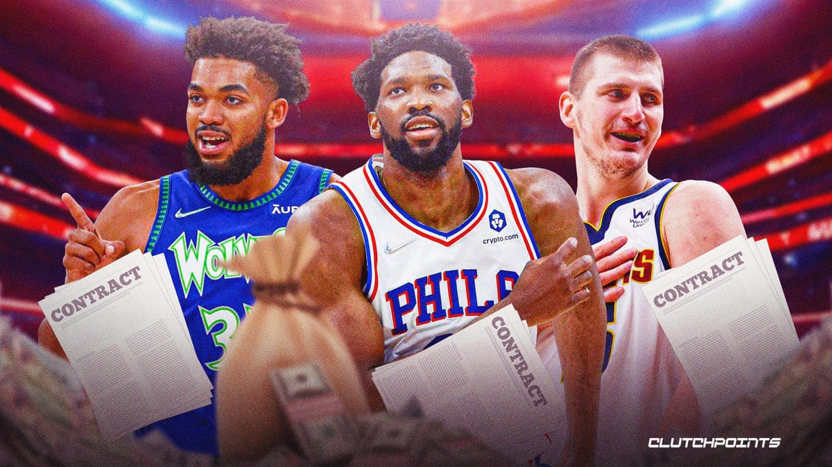 highest paid centers, Nikola Jokic, Karl-Anthony Towns, Rudy Gobert, Joel Embiid, Anthony Davis