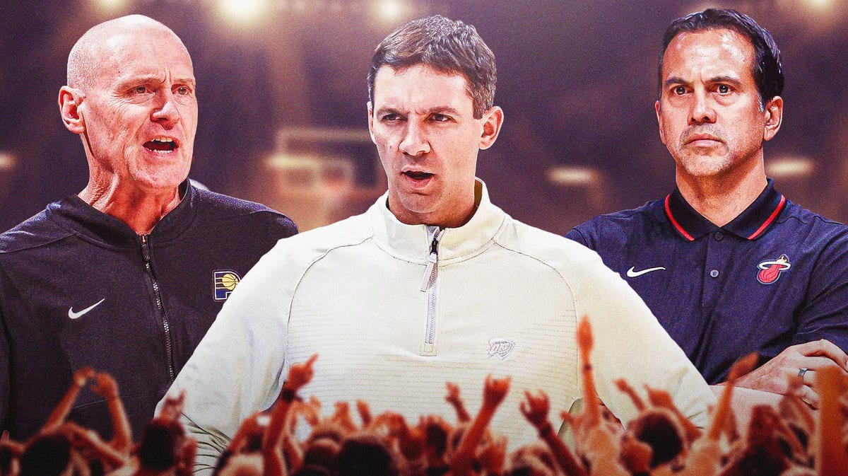 NBA Coach of the Year candidates Thunder's Mark Daigneault, Pacers' Rick Carlisle and Heat's Erik Spoelstra