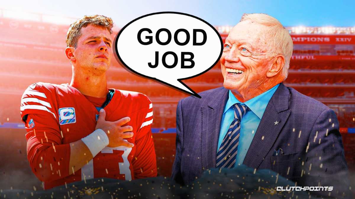 49ers Cowboys, Jerry Jones, Brock Purdy