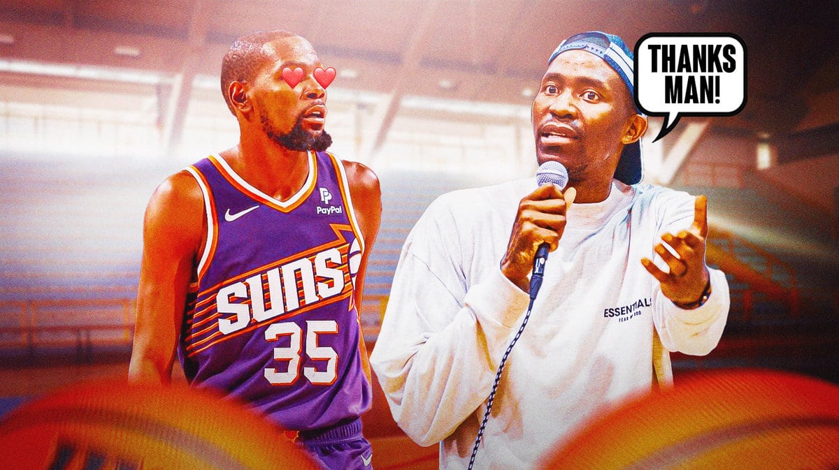 Kevin Durant showing love to Jamal Crawford
