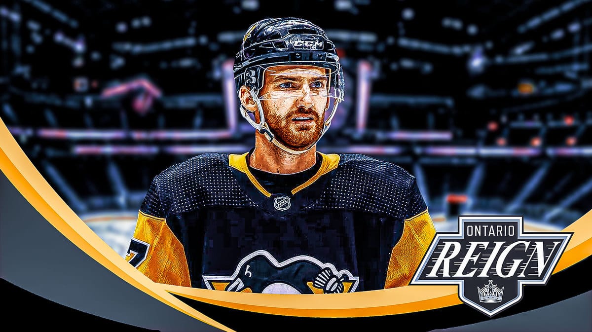 Former Ontario Reign and Pittsburgh Penguins forward Adam Johnson at Crypto.com Arena.