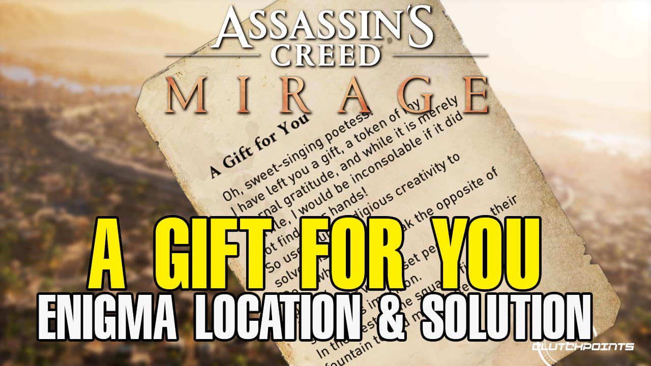 Assassin's Creed Mirage A Gift For You Enigma solution