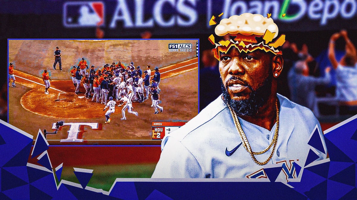 Rangers Adolis Garcia watching Astros, Rangers fight in ALCS