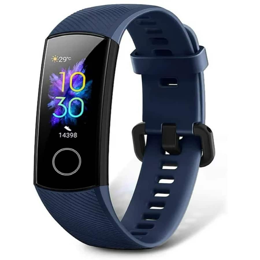 Binpure Honor Band 5 Intelligent Watch - Blue colored on a white background.