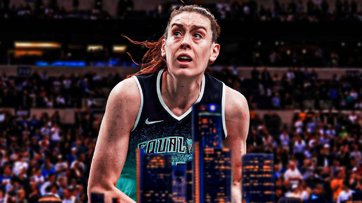Action shot of Breanna Stewart of New York Liberty