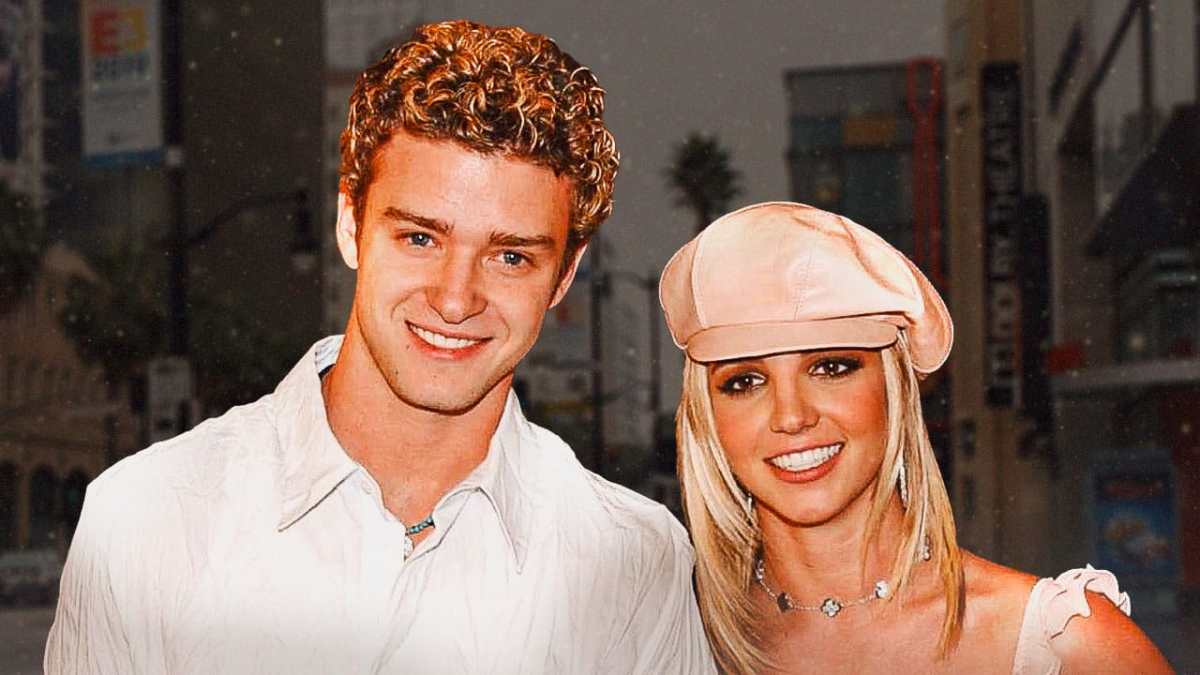 A throwback photo of Britney Spears and Justin Timberlake.