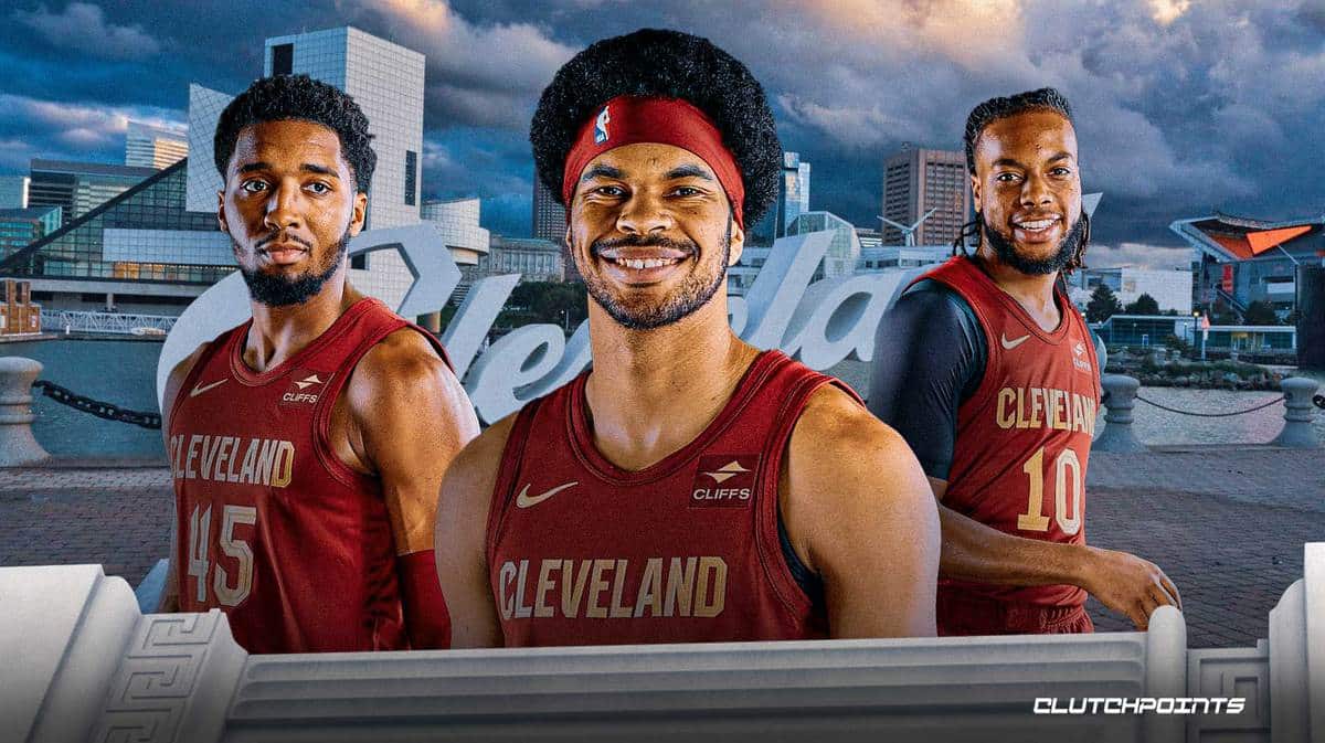 Donovan Mitchell, Jarrett Allen, Darius Garland, Cleveland Cavaliers