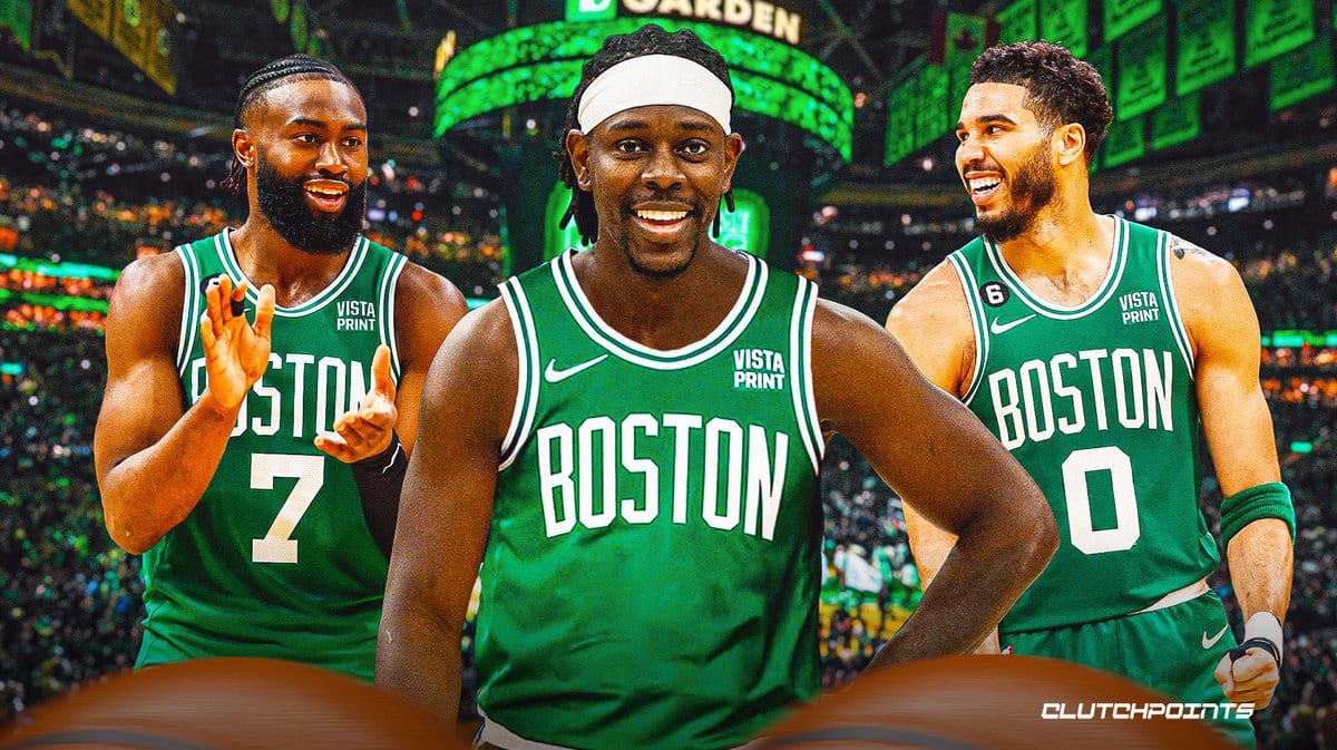 Jrue Holiday, Jaylen Brown, Jayson Tatum, Boston Celtics