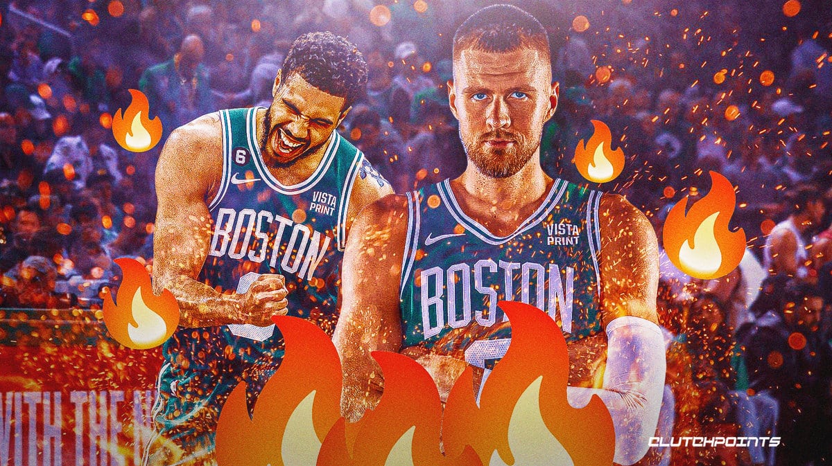 Kristaps Porzingis and Jayson Tatum on fire