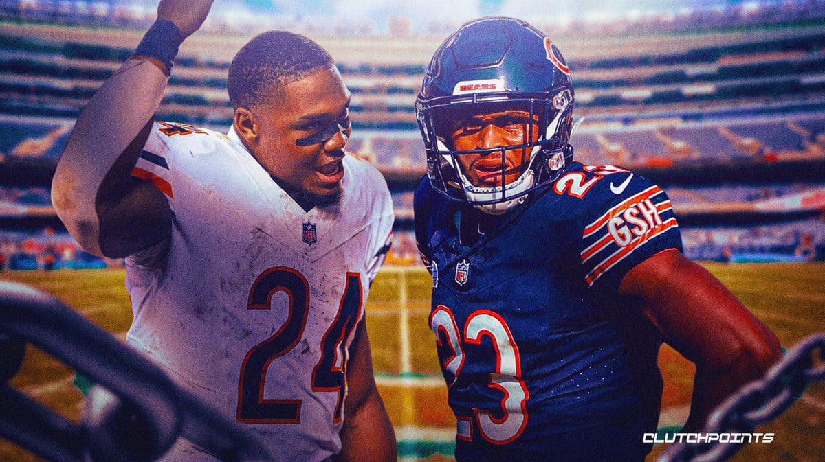 Chicago Bears Khalil Herbert Roschon Johnson Darrynton Evans running back signing injuries