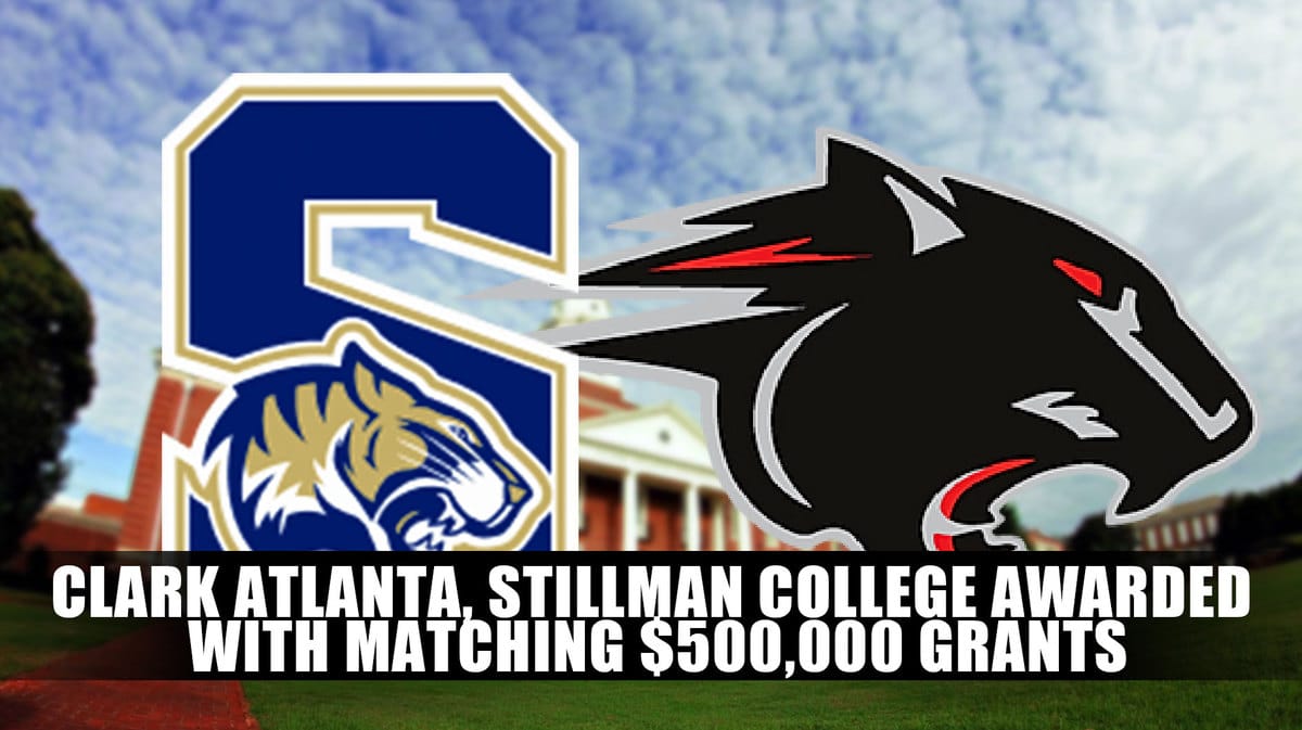 Clark Atlanta logo, Stillman College logo, Clark Atlanta in the background