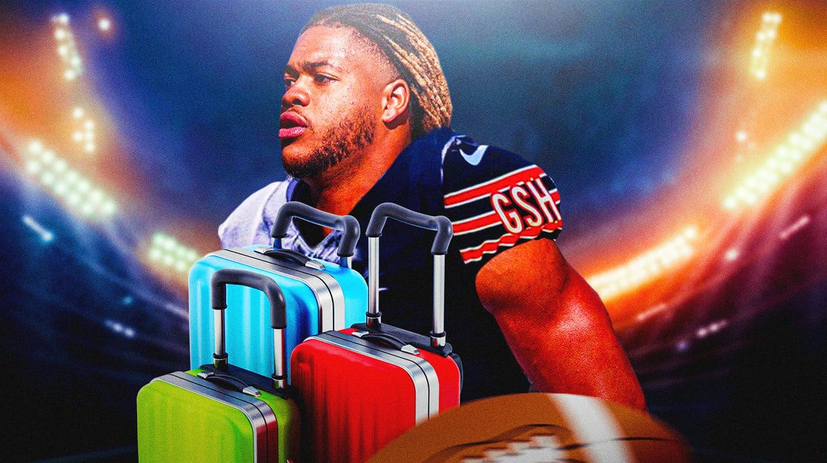 Photo: Chase Young in Chicago Bears uniform packing his bags and leaving Washington