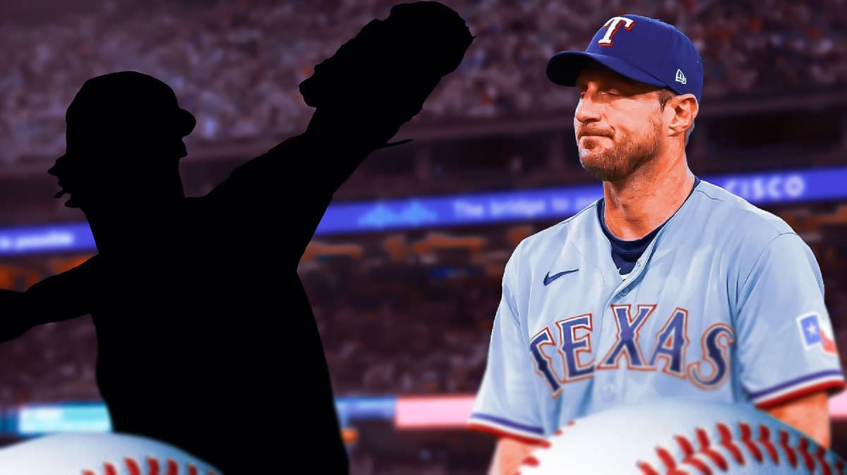 Silhouette of Cristian Javier’s (Astros) action shot