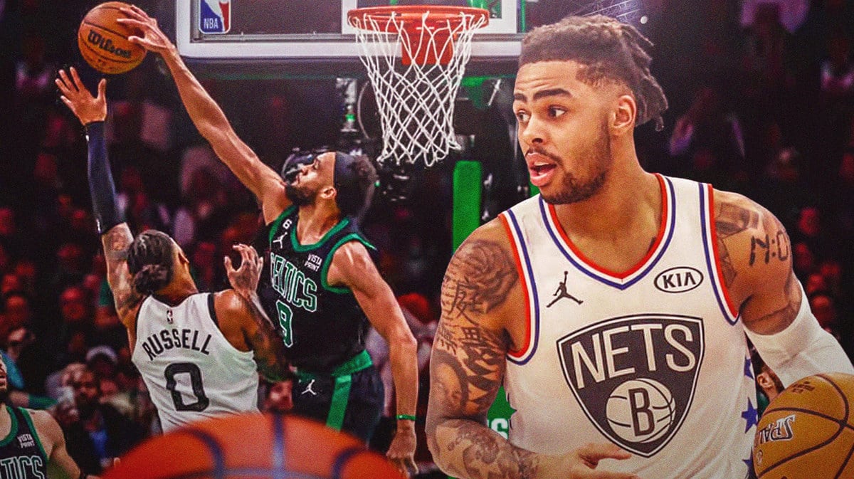 D'Angelo Russell in All-Star Nets uniform