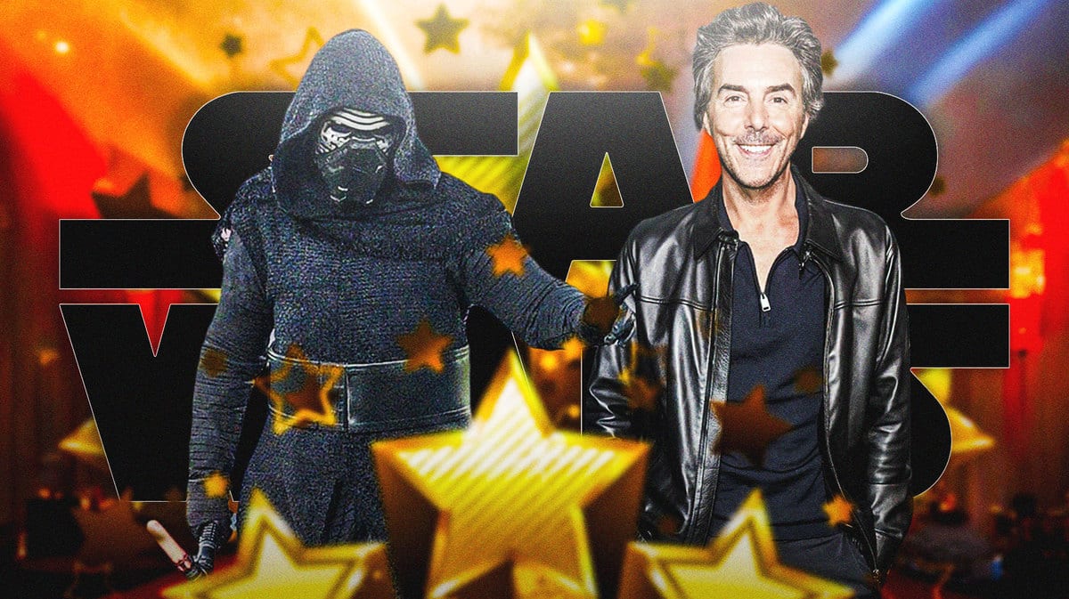 Star Wars character Kylo Ren (Adam Driver) and Deadpool 3 director Shawn Levy.