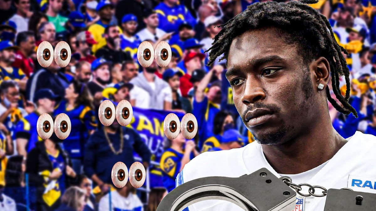 Derion Kendrick with a bunch of Los Angeles Rams fans who are surprised he expects to play in Week 7