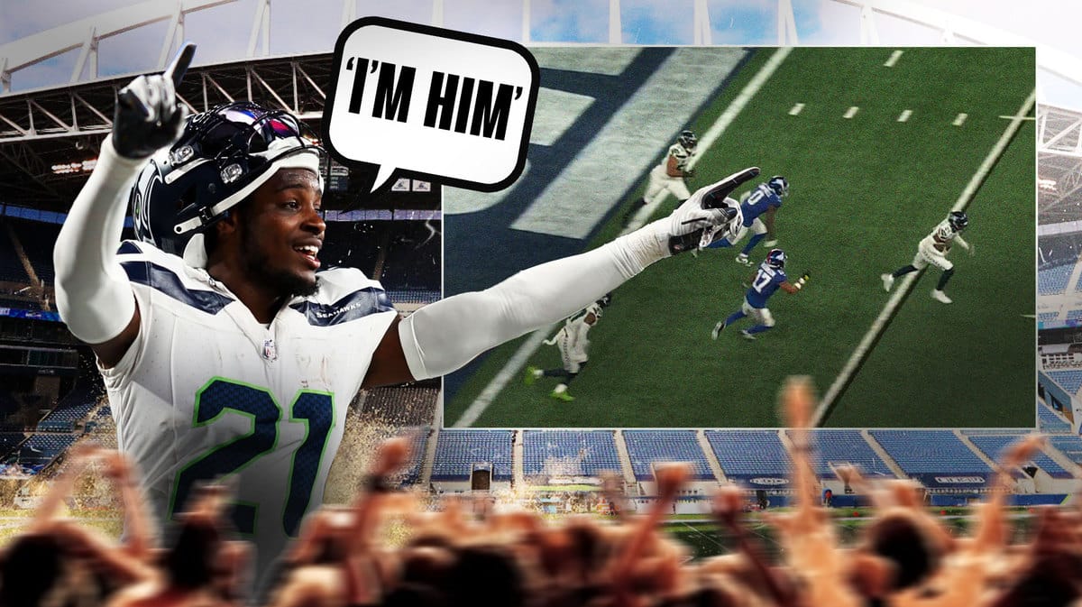 Devon Witherspoon, Seahawks, Giants, pick six