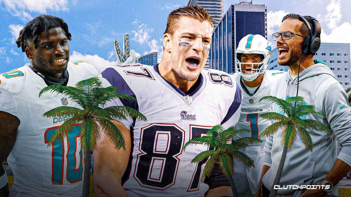 Dolphins, Tua Tagovailoa, Rob Gronkowski, Tyreek Hill, Mike McDaniel, offense