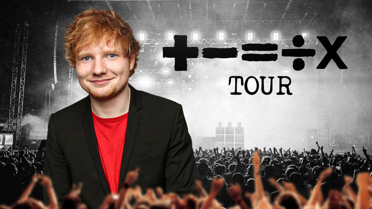 Ed Sheeran and the Mathematics tour logo.