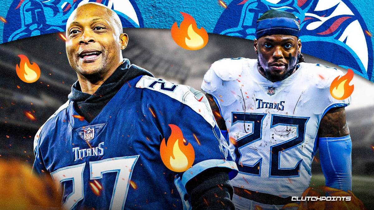 Derrick Henry Eddie George, Titans London, Titans, Eddie George, Derrick Henry