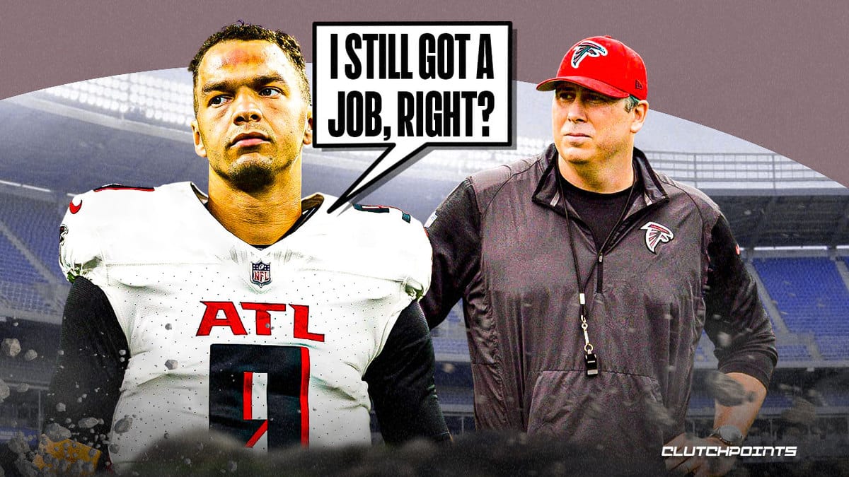 Falcons, Desmond Ridder, Desmond Ridder benched, Falcons bench Desmond Ridder, Arthur Smith bench Desmond Ridder, Falcons Jaguars, Jaguars