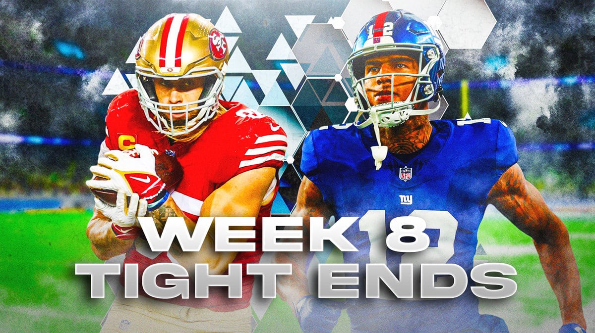 George Kittle and Darren Waller tight ends week 8