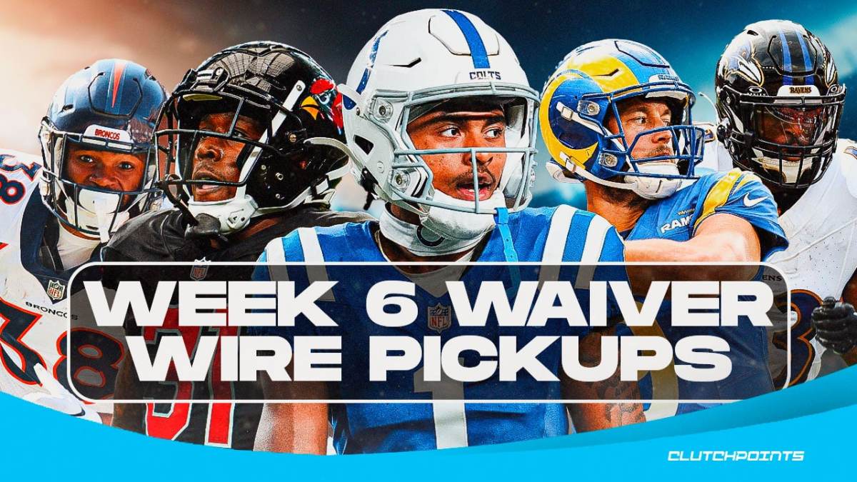 waiver wire pickups, week 6, nfl