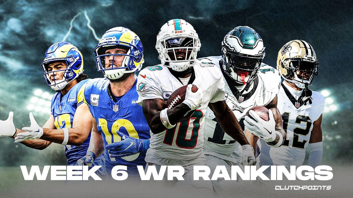 Fantasy football, Fantasy football rankings, Fantasy football position rankings, Wide Receiver rankings, Week 6 Wide Receiver rankings