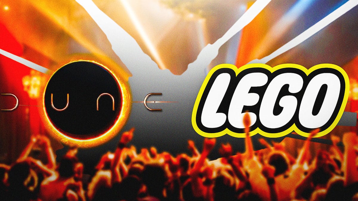 Dune logo next to Lego logo.