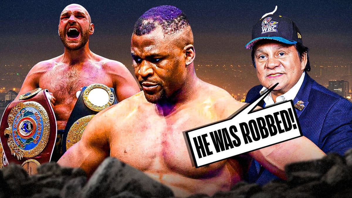 Tyson Fury celebrating his win over Francis Ngannou and Roberto Duran saying Ngannou was robbed