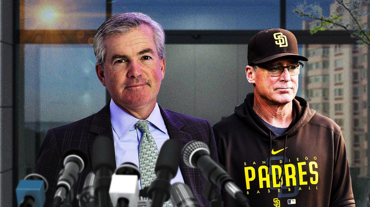 San Francisco Giants owner Greg Johnson and Bob Melvin
