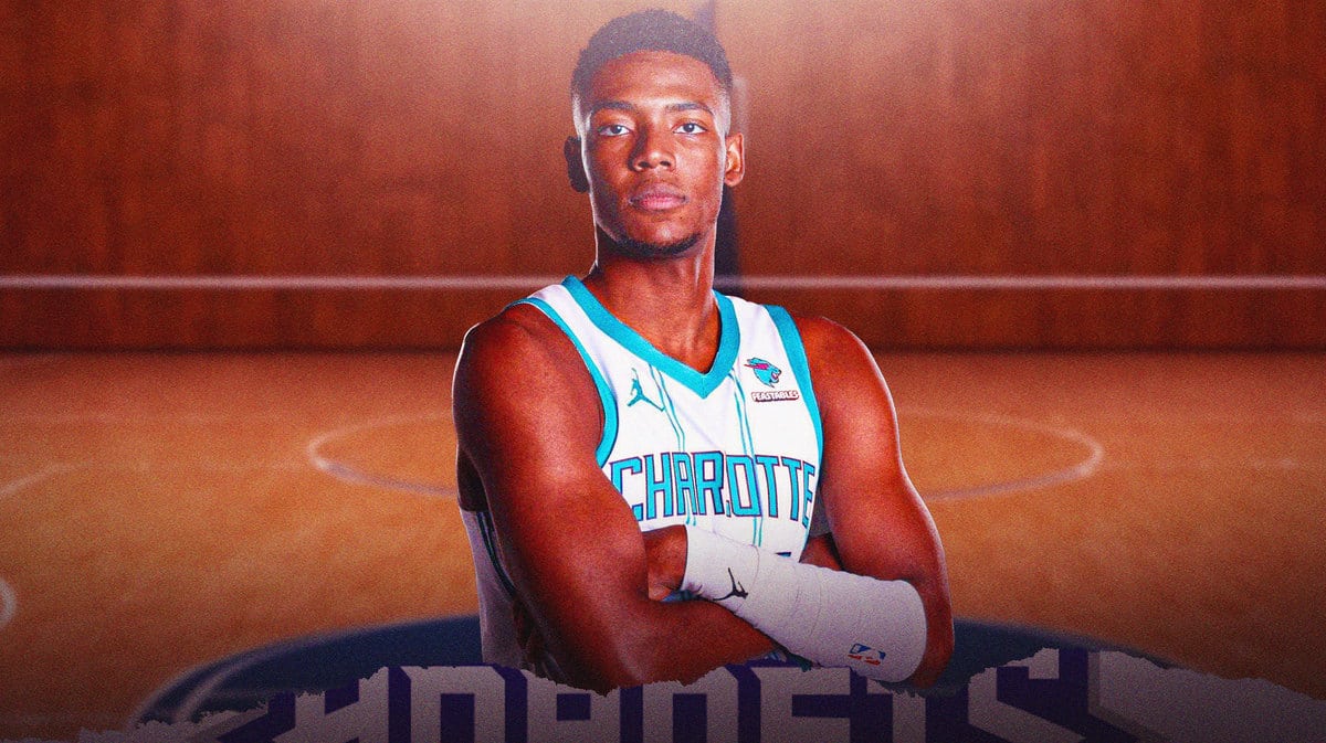 Brandon Miller looking serious