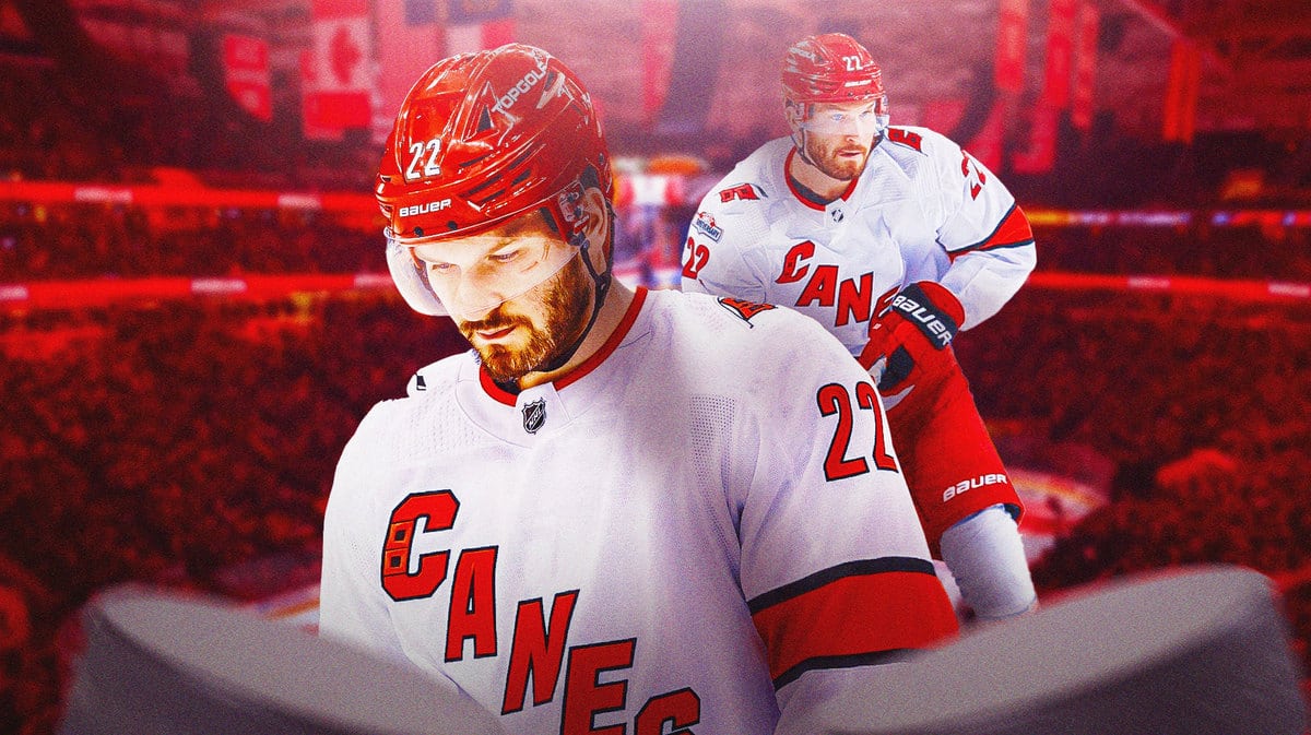 Brett Pesce in a Carolina Hurricanes uniform