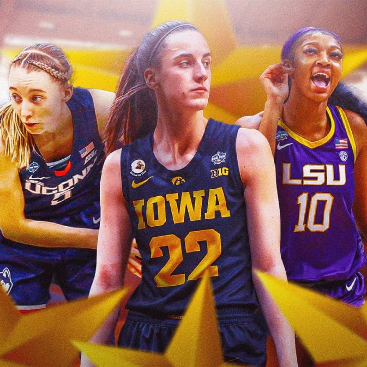 Caitlin Clark, Paige Bueckers, Angel Reese on AP All-America team