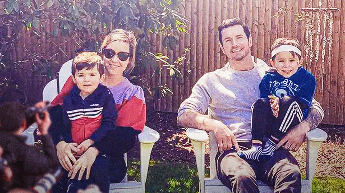 ESPN's JJ Redick and wife Chelsea Kilgore with their two children.