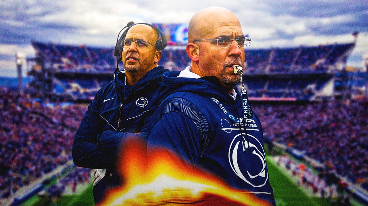 Penn State head football coach James Franklin in Beaver Stadium.