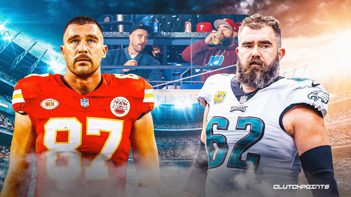 Travis Kelce And Jason Kelce, The Kelce Bowl Chiefs vs Eagles