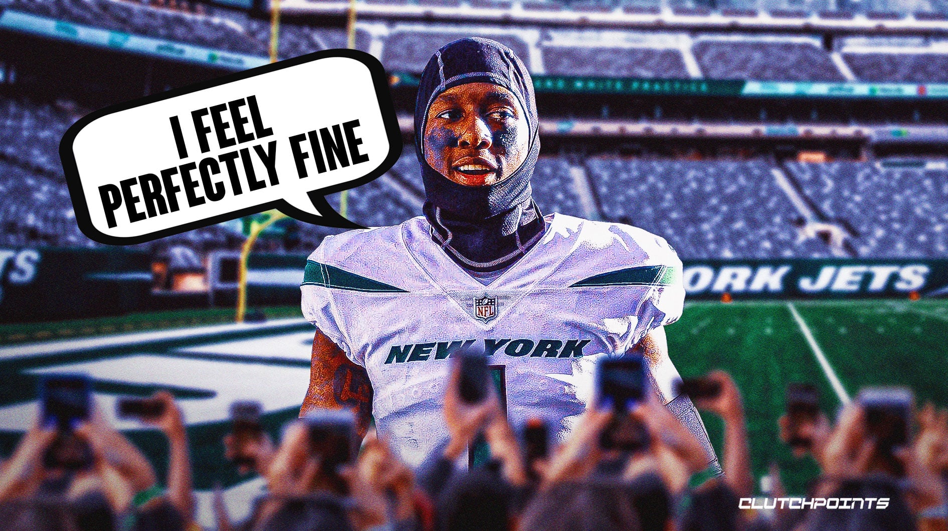 Jets Sauce Gardner's reaction to getting ruled out vs Eagles