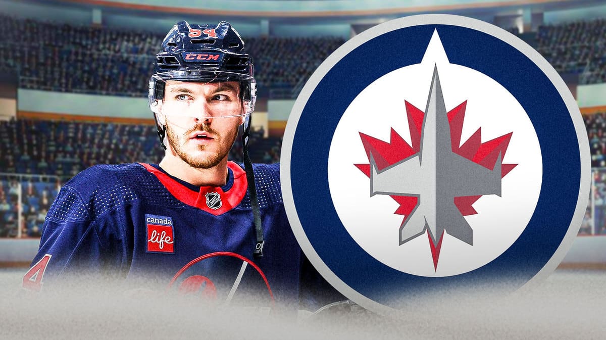 Winnipeg Jets breakout candidate Dylan Samberg at a hockey rink
