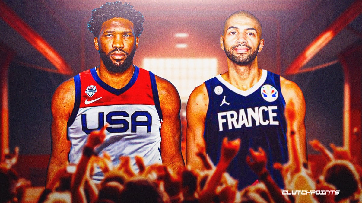 Joel Embiid, Nicolas Batum, Team USA, France, Philadelphia 76ers Sixers, Los Angeles Clippers