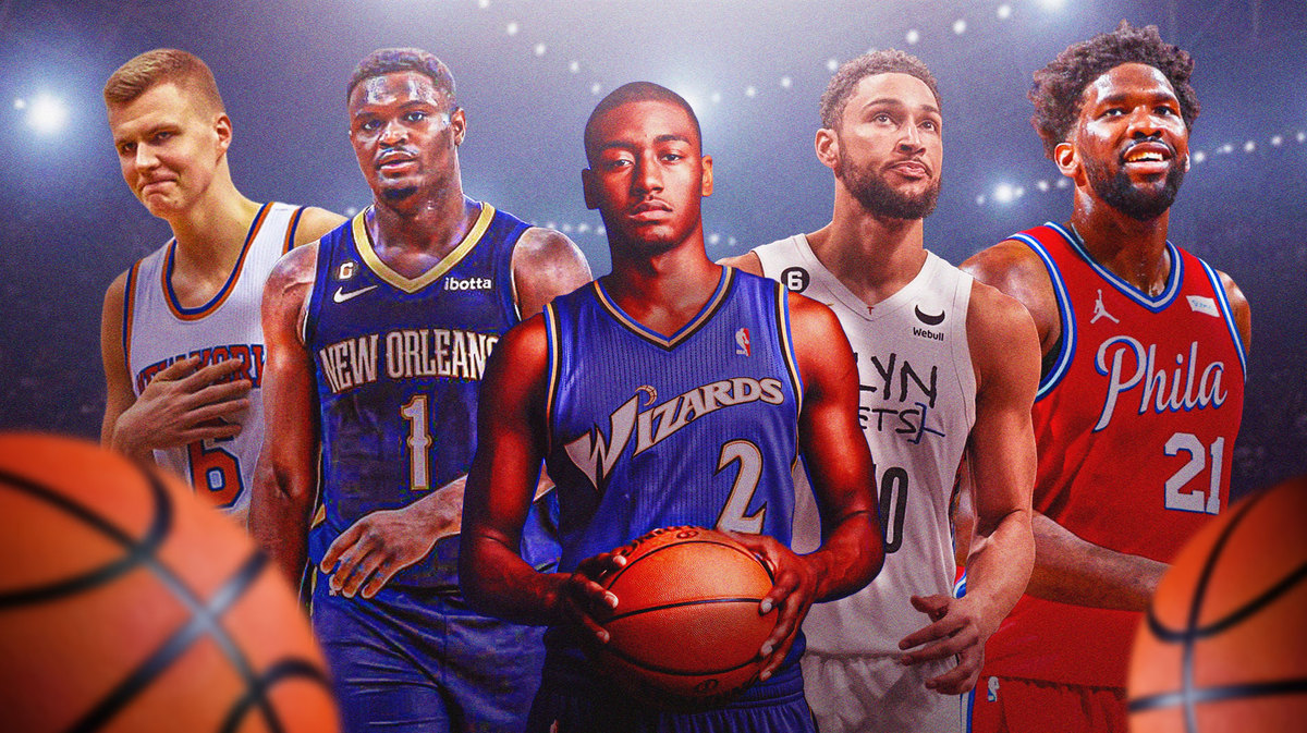 John Wall, Ben Simmons, Zion Williamson, Joel Embiid, Kristaps Porzingis