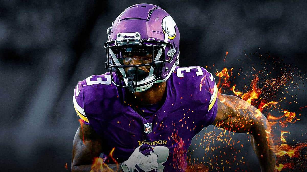 Jordan Addison of the Vikings on fire