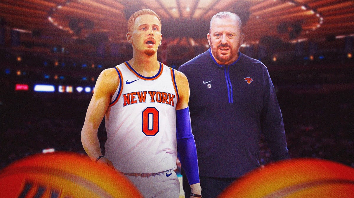 Donte DiVincenzo and Tom Thibodeau