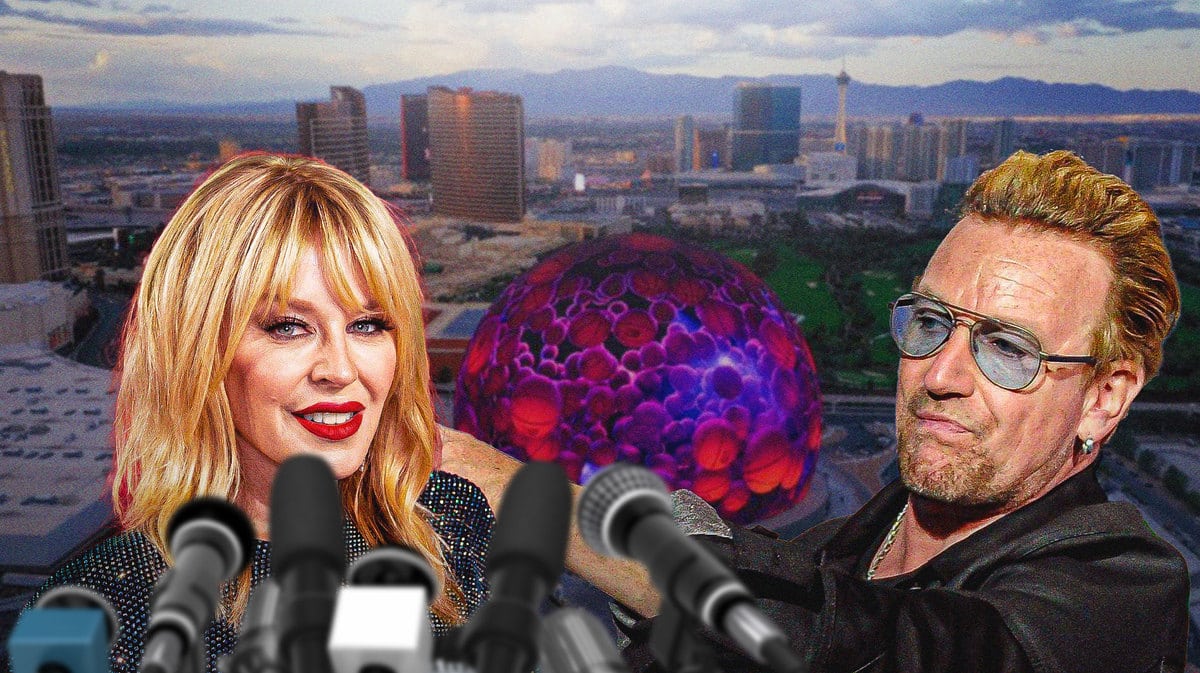 MSG Sphere, Kylie Minogue, and Bono of U2.