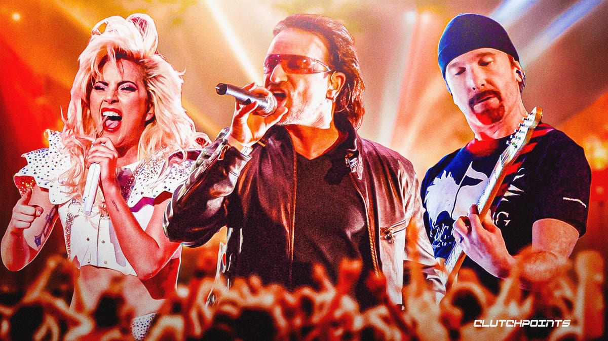 U2, Bono, The Edge, Lady Gaga, Sphere