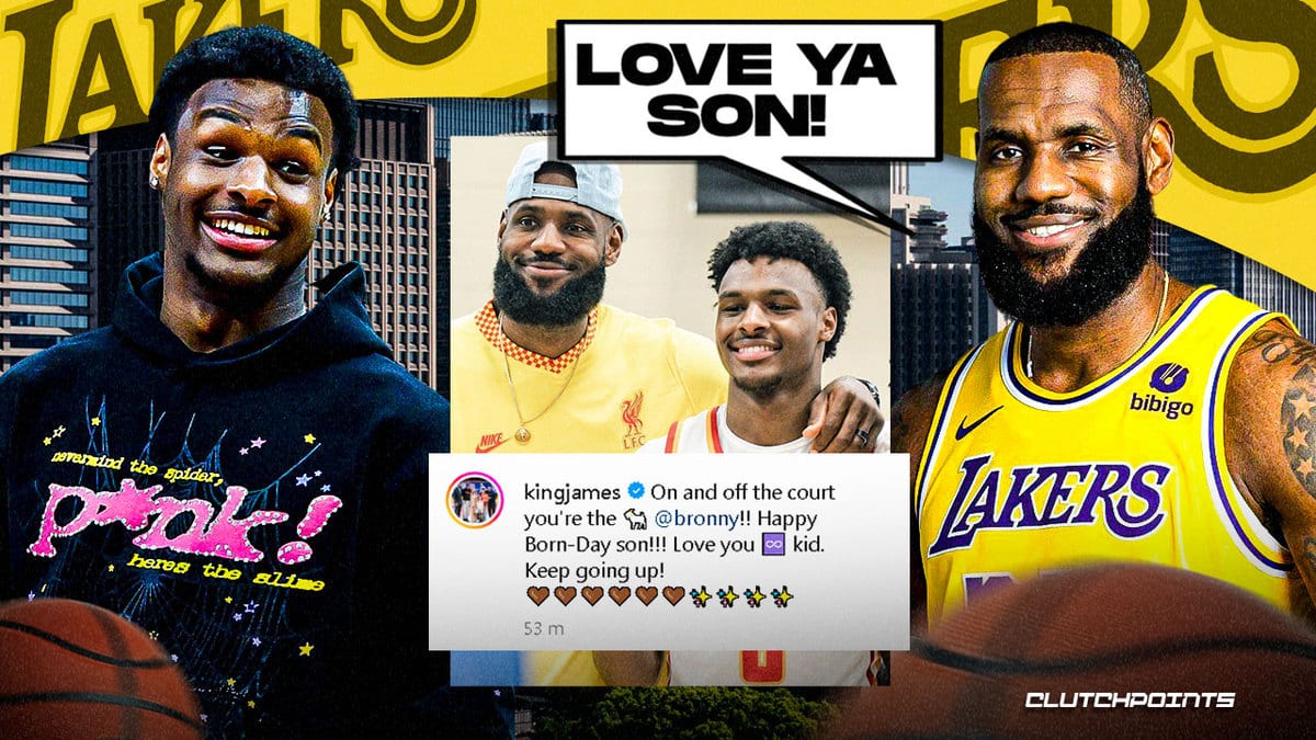 Lakers star LeBron James dedicates season to son Bronny - Los Angeles Times