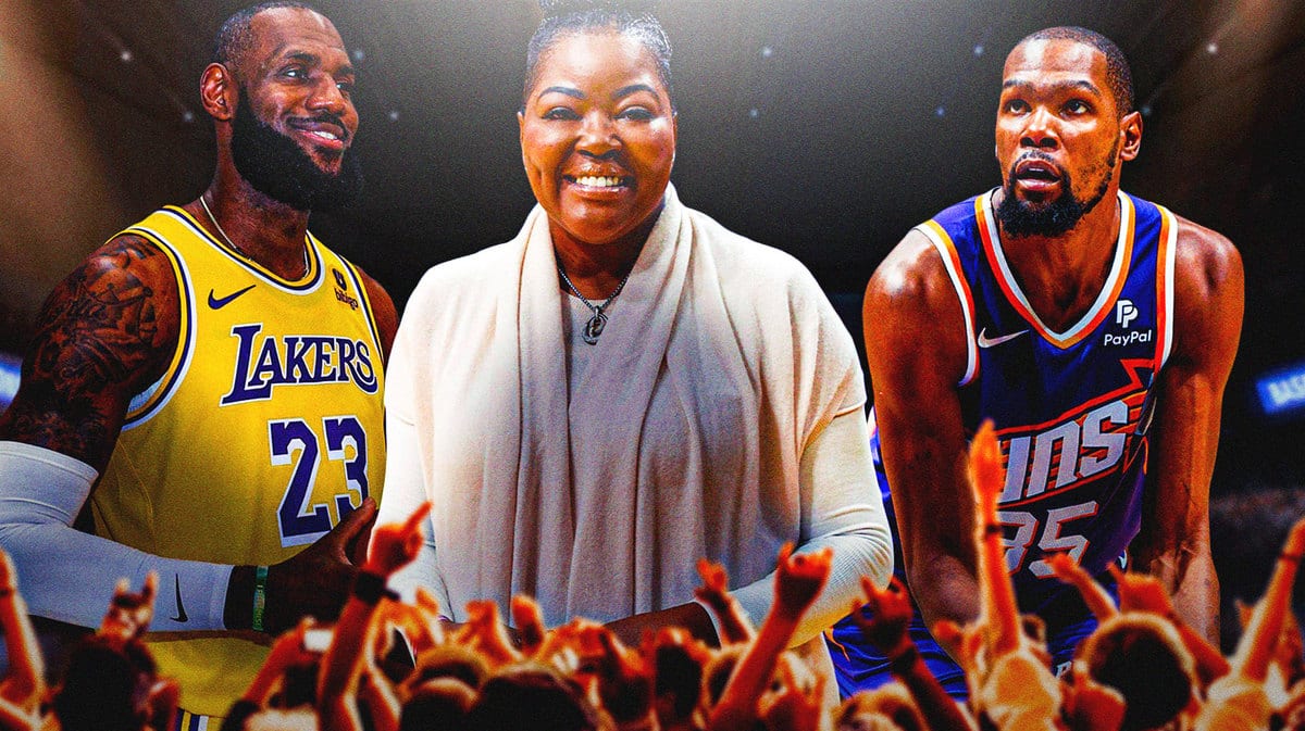 Lakers' LeBron James shares heartfelt moment with Wanda Durant