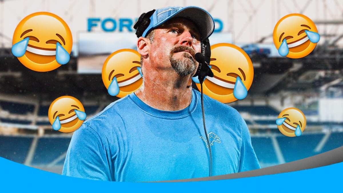 Detroit Lions head coach Dan Campbell at Ford Field.