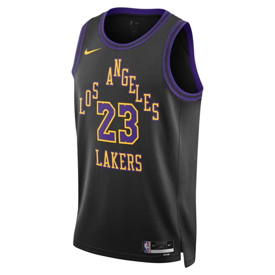 Los Angeles Lakers NBA City Edition Jersey 2023-2024 on a white background.