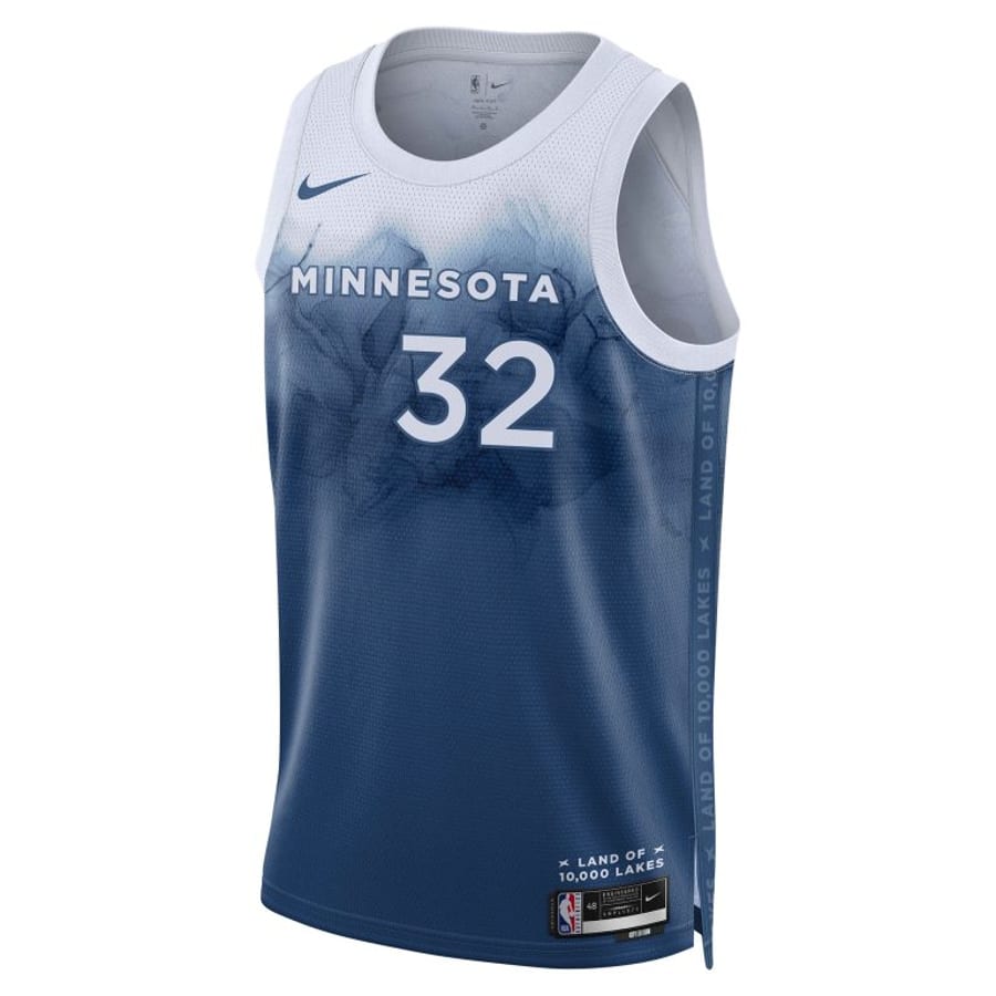 Minnesota Timberwolves NBA City Edition Jersey 2023-2024 on a white background.